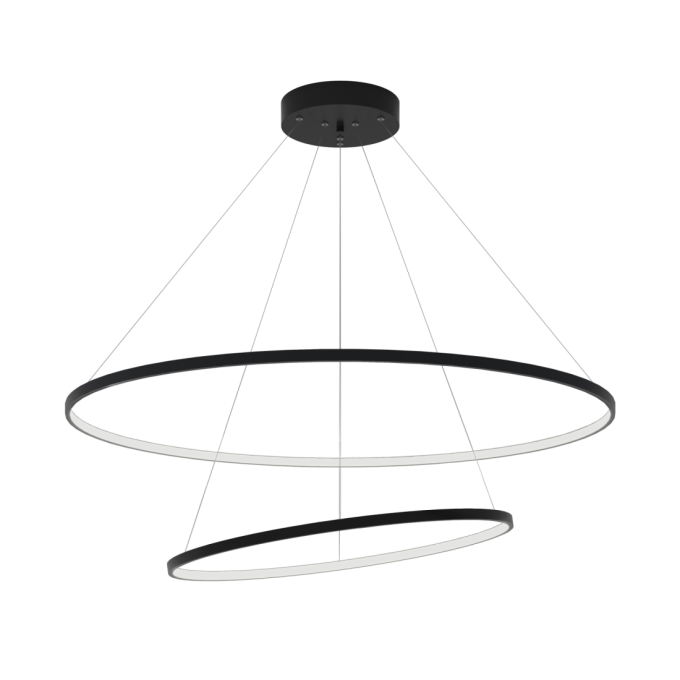 Pendente Montare Anello Duplo 36 watts Ø600/400mm 127640