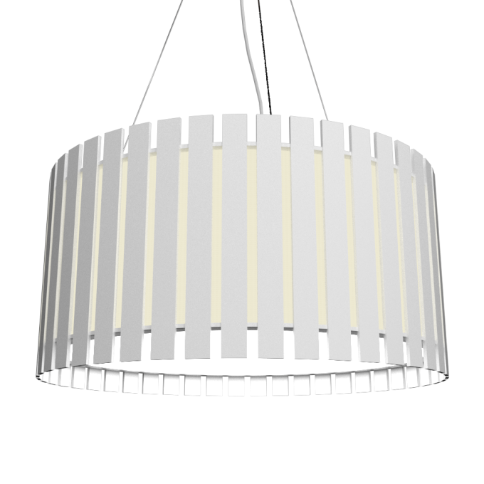 Pendente Accord Cilíndrico Ripado 85 watts 2700K Bivolt Ø900x220mm 1096LED