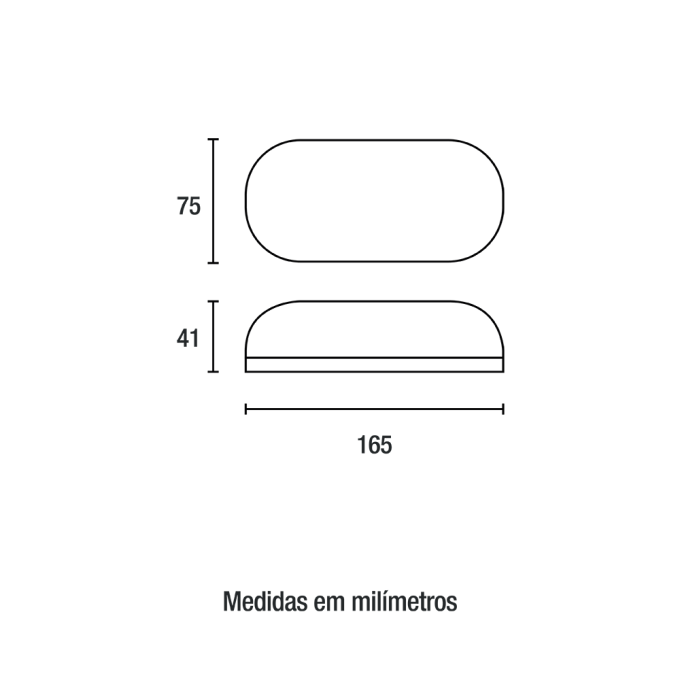 Arandela Tartaruga Branca Blumenau 8 watts 6500K Bivolt 165x75x41mm 15086004
