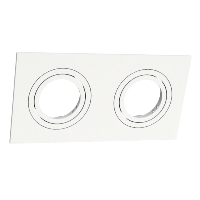 Spot Embutir Face Plana Moon Duplo AR70 Branco 127x245mm 1060577