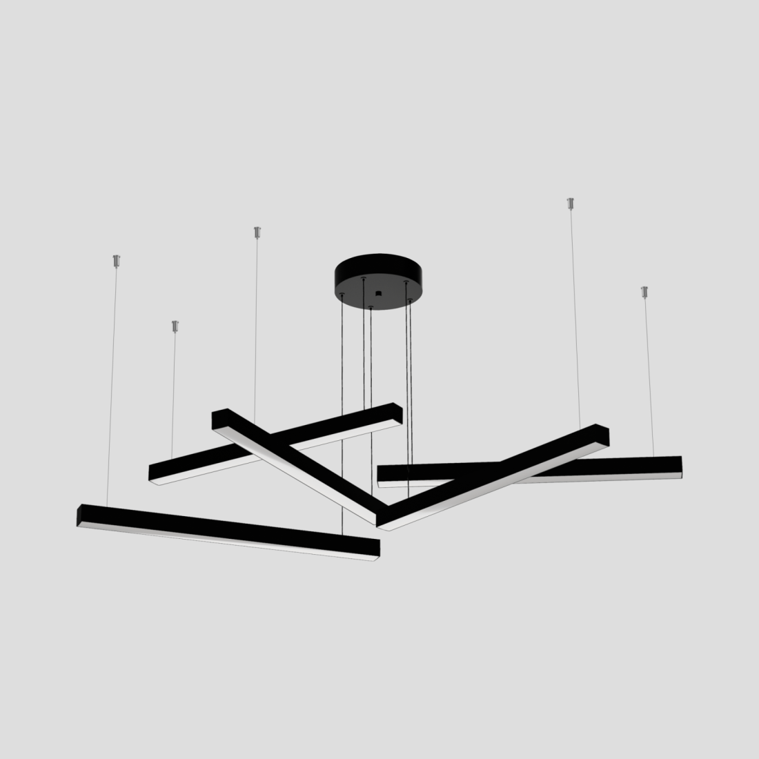 Pendente Montare Linear Plus Quíntuplo 57 watts 1000x35x35mm 398100