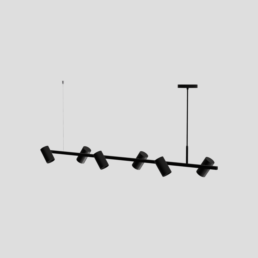 Pendente Montare Atria Plus 4L Dicroica MR16 1000x100x150mm 319100