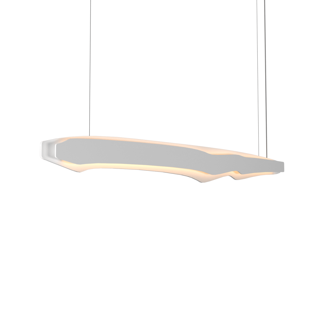 Pendente Accord Horizon Retangular 83 Watts 2700K Bivolt 1800x90x195mm 1472LED