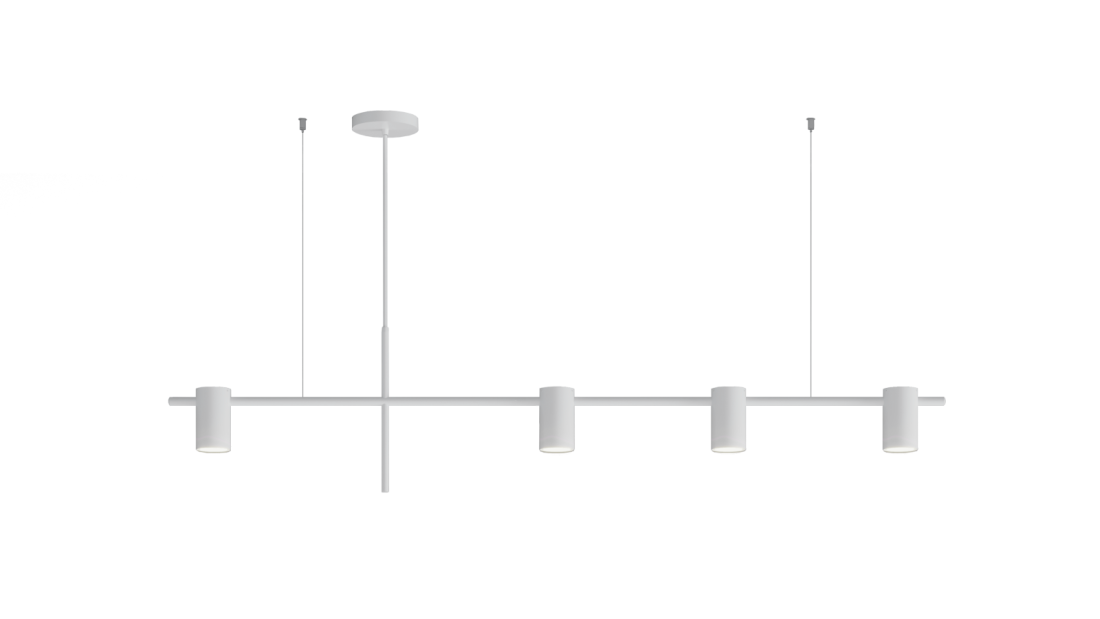 Pendente Montare Jade 4L Dicroica MR16 1400x100x300mm 312140