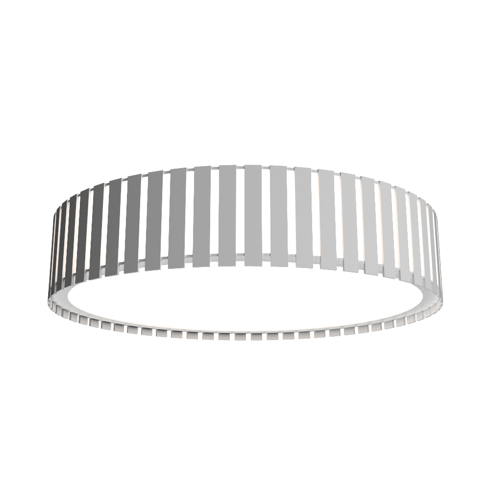 Plafon Accord Cilíndrico Ripado 23 watts 2700K Bivolt Ø600x150mm 5034LED