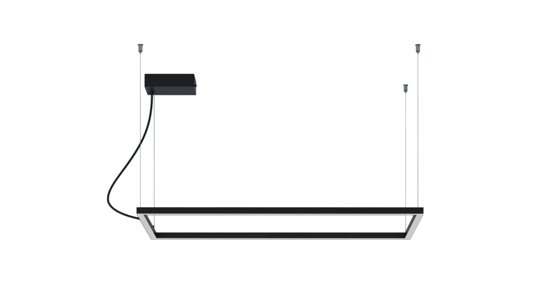 Pendente Montare Vega Plus Led Para Baixo 36,8 watts 1200x400mm 333121