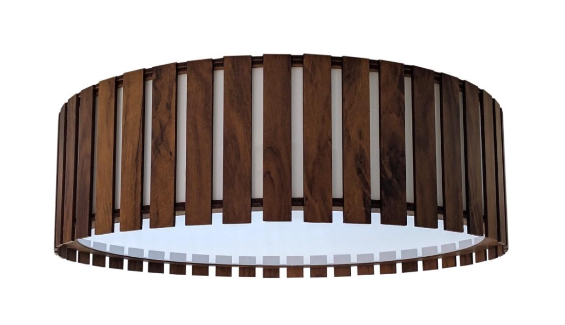 Plafon Accord Cilíndrico Ripado 37 watts 2700K Bivolt Ø700x150mm 5035LED