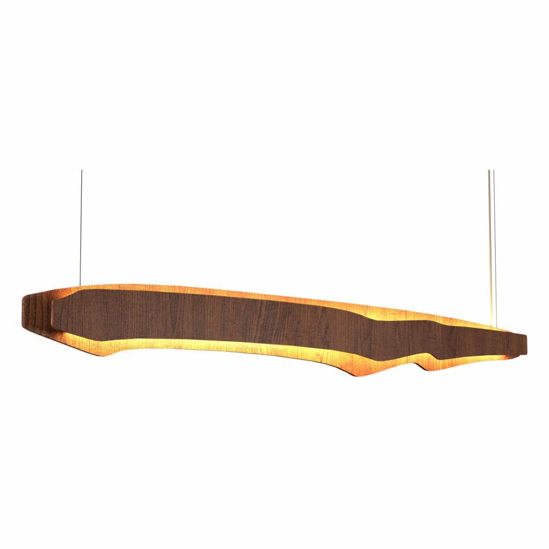 Pendente Accord Horizon Retangular 64 Watts 2700K Bivolt 1400x90x195mm 1471LED