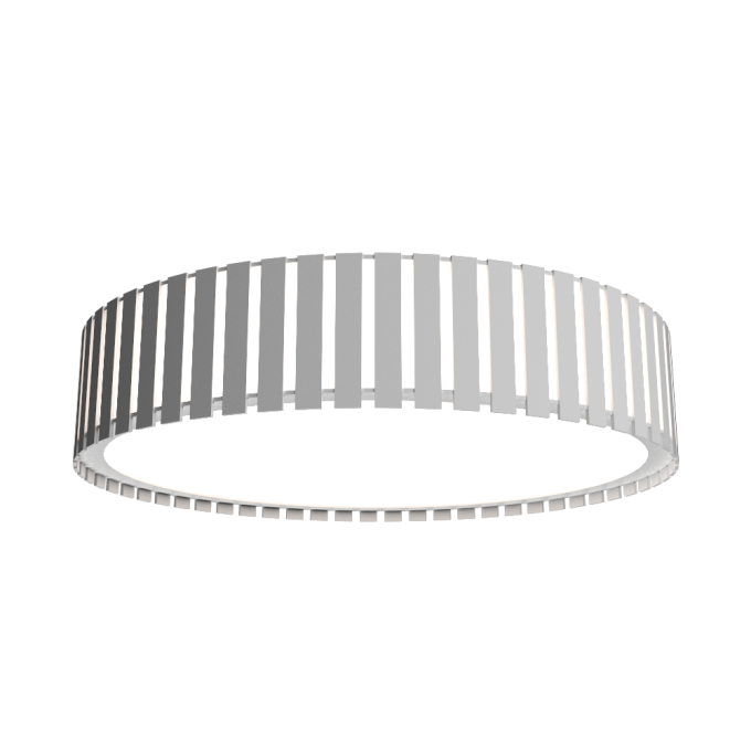Plafon Accord Cilíndrico Ripado 46 watts 2700K Bivolt Ø800x150mm 5036LED