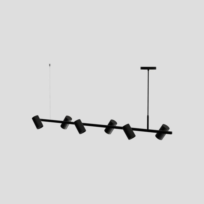 Pendente Montare Atria Plus 4L Dicroica MR16 1000x100x150mm 319100
