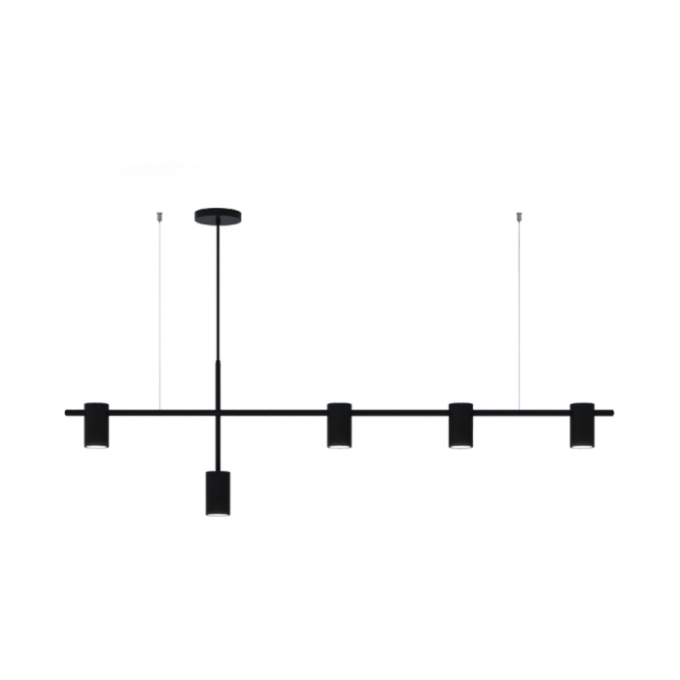 Pendente Montare Jade 4+1 5L Dicroica MR16 1600x100x400mm 313160