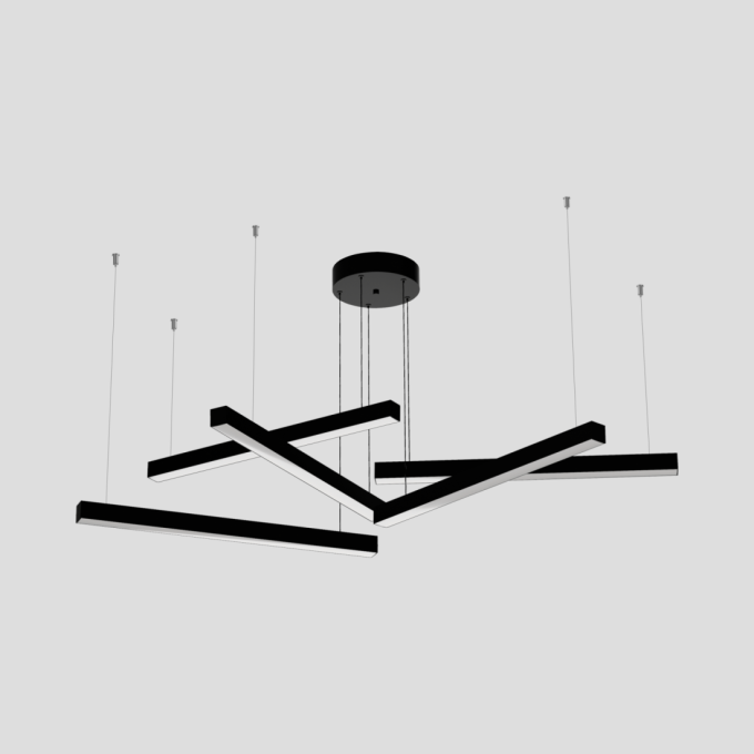 Pendente Montare Linear Plus Quíntuplo 34,5 watts 600x35x35mm 39860