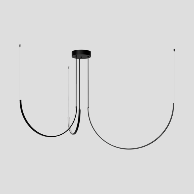 Pendente Montare Luna Conjunto 32,5 watts 800/600/400mm 38380