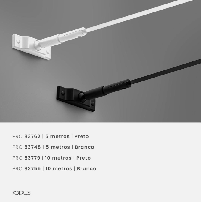 Perfil Opus LED Highline Preto 10 metros OPS 83779
