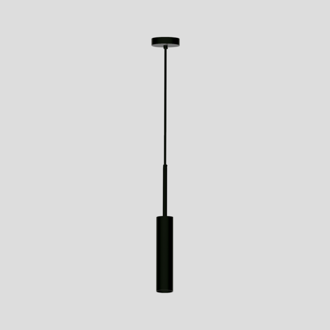 Pendente Montare Round Slim 200mm 1L Mini Dicroica MR11 Ø50x350mm 66335