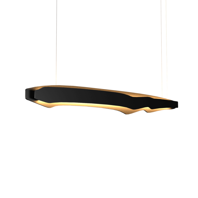 Pendente Accord Horizon Retangular 64 Watts 2700K Bivolt 1400x90x195mm 1471LED