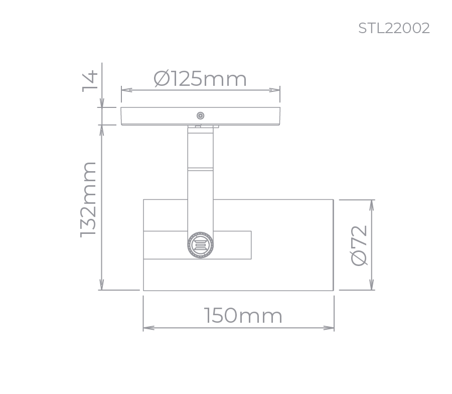 Spot Direcional Stella Flow Branco PAR20 E27 Ø72x150mm STL22002BR