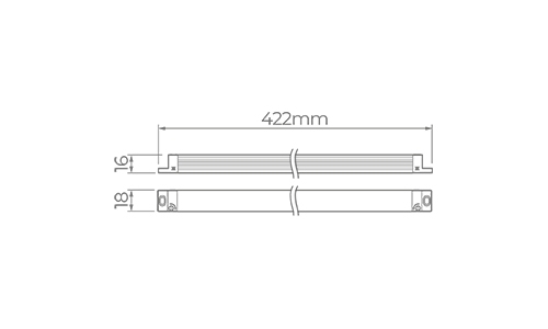 Fonte 24V Stella Ultrafina Evo 72 Watts IP20 Bivolt 422x16x18mm STL22685
