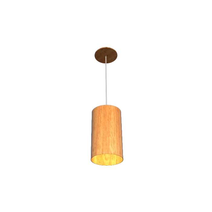 Pendente Fox Lustres Madeira Cilíndrico 1L E27 Ø150x400mm 917