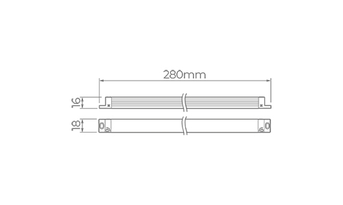 Fonte 24V Stella Ultrafina Evo 36 Watts IP20 Bivolt 280x16x18mm STL22682
