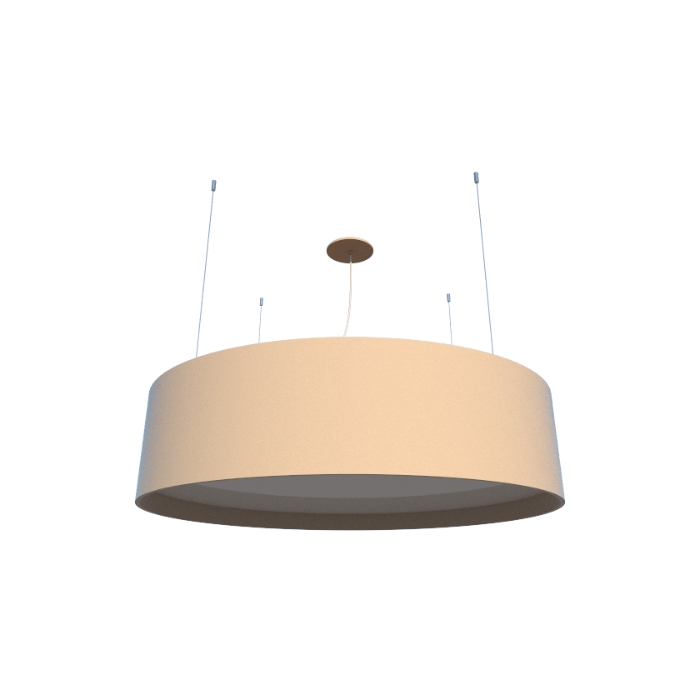 Pendente Fox Lustres Madeira Cilíndrico 5L E27 Ø600x160mm 695