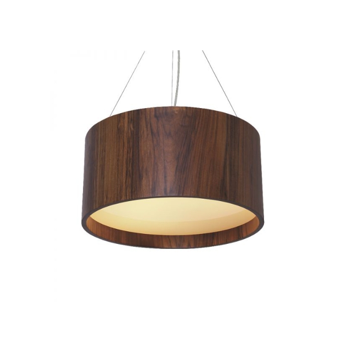Pendente Fox Lustres Madeira Cilíndrico 8L E27 Ø1000x250mm 593