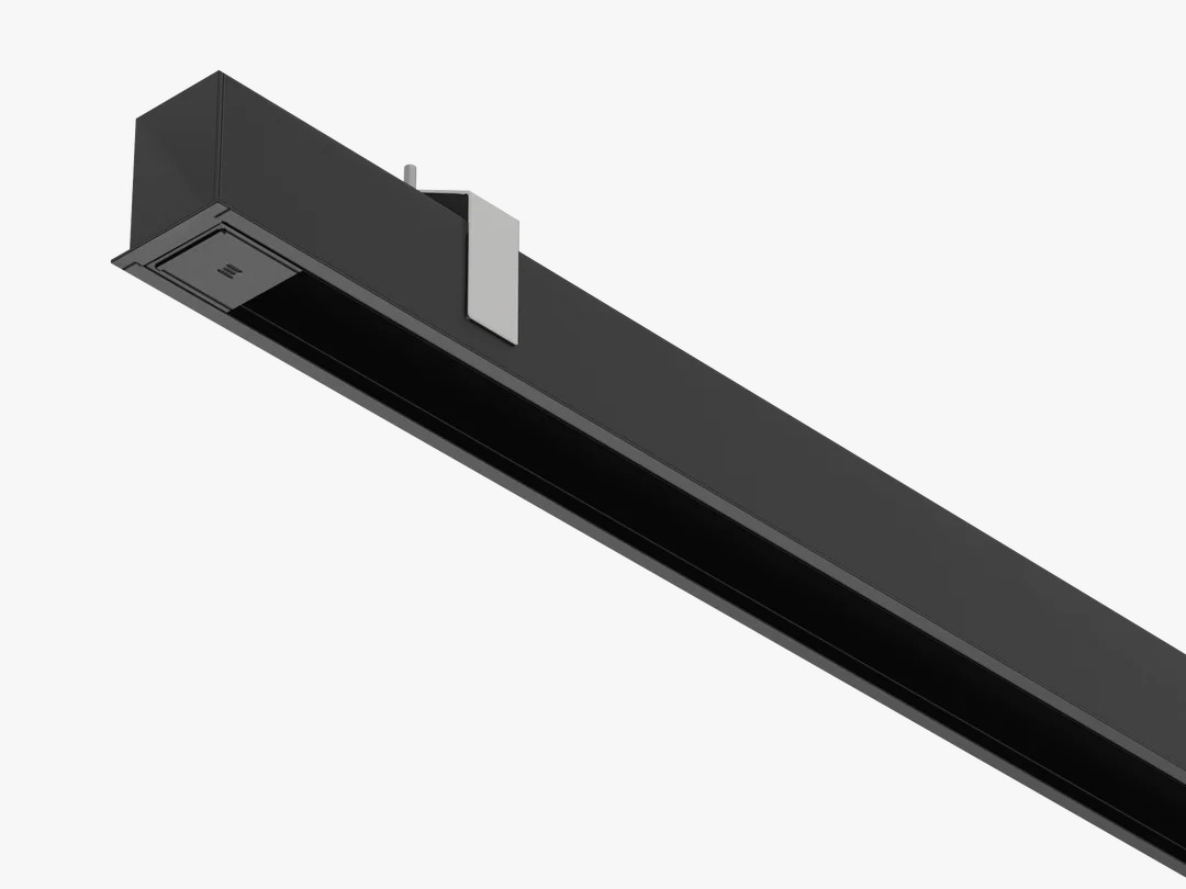 Trilho de Embutir Stella Trace 2 Metros Preto STL22403PTO