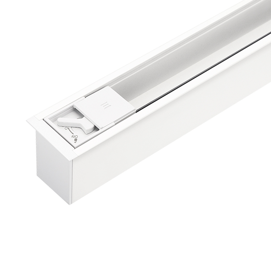 Trilho de Embutir Stella Trace 2 Metros Branco STL22403BR
