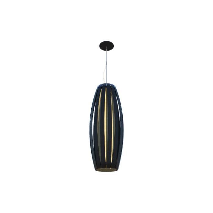 Pendente Fox Lustres Madeira Barril 1L E27 Ø270x700mm A90