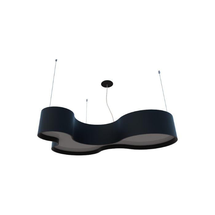 Pendente Fox Lustres Madeira Semi Cilíndrico 5L E27 210x810x560mm 530