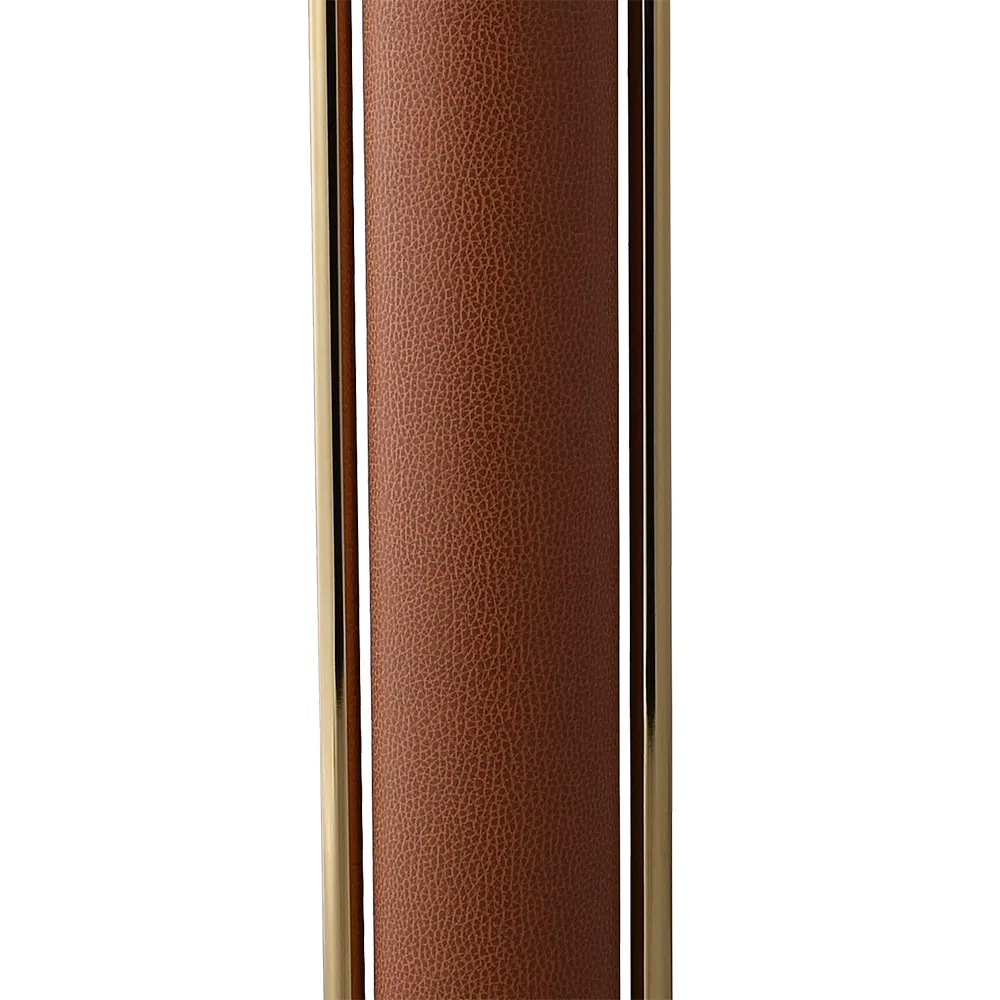 Base para Abajur Bella Veneto Dourado e Caramelo 1L E27 Ø200x605mm MI010 (Sem Cúpula)