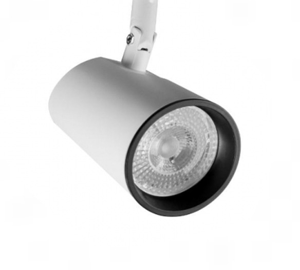 Spot para Eletrocalha Moon Pipe PAR20 Branco com Recuo Preto 72x145mm 1010532