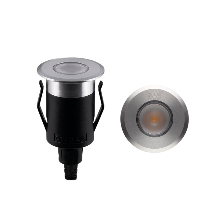 Balizador Solo Stella Way UP 1 Watt 3000K IP67 24V Ø41x73mm Alumínio STL22711AL/30