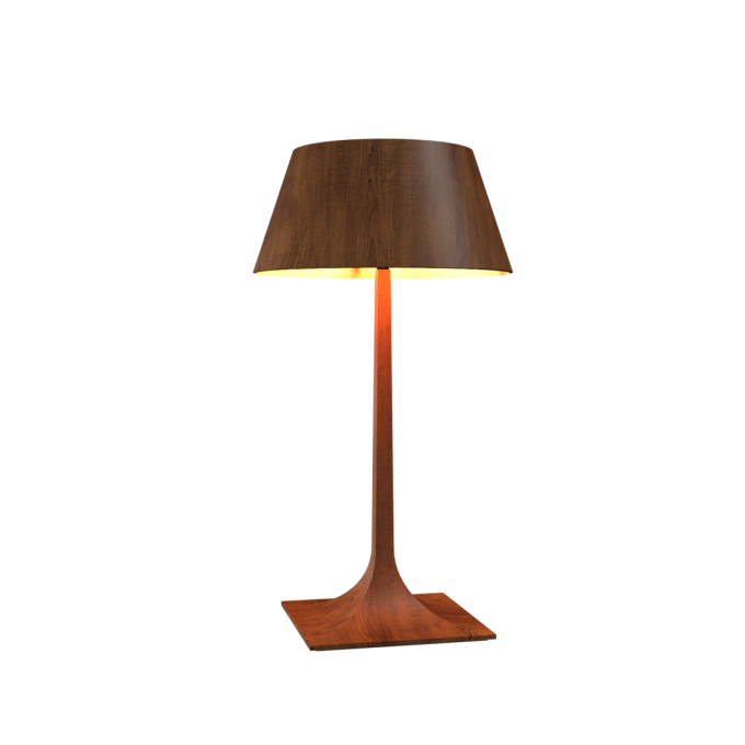 Abajur Accord Nostalgia Cúpula Madeira 1L E27 Ø290x530mm 7065