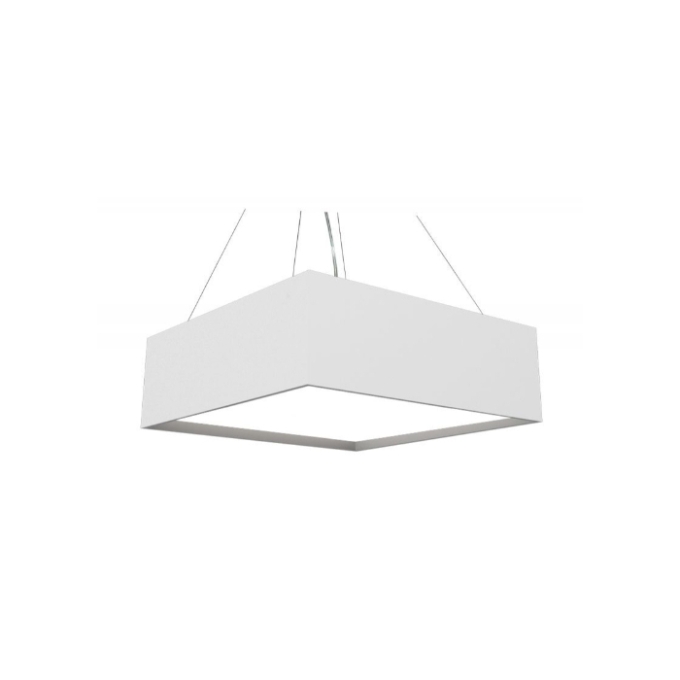 Pendente Fox Lustres Madeira Clean Quadrado 4L E27 500x500x150mm 800