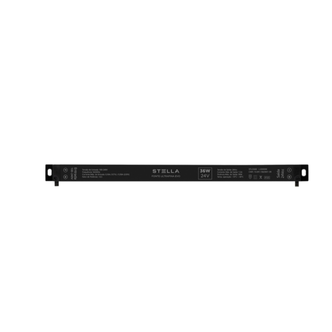 Fonte 24V Stella Ultrafina Evo 36 Watts IP20 Bivolt 280x16x18mm STL22682
