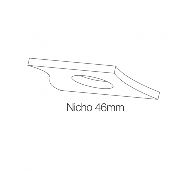 Mini Embutido Romalux para Spot Mini Angle Branco Ø50x60x40mm Waldir Jr. C0028