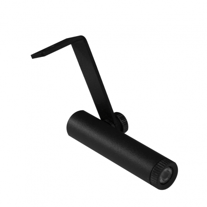 Mini Spot Direcional Romalux Angle Preto 2 watts 2700K 15° Bivolt IP20 Ø15x55mm Waldir Jr. 80212
