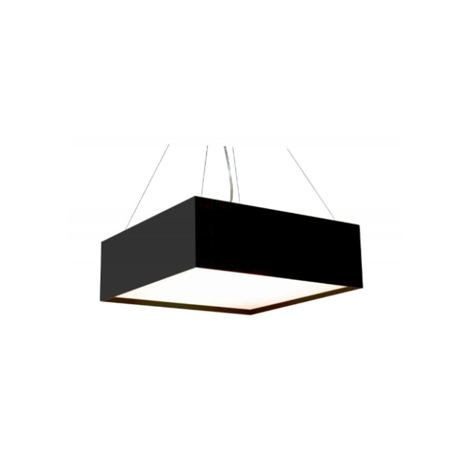 Pendente Fox Lustres Madeira Clean Quadrado 4L E27 500x500x150mm 800