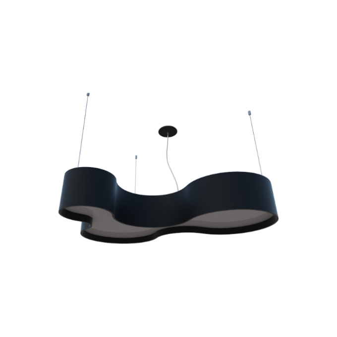Pendente Fox Lustres Madeira Semi Cilíndrico 5L E27 210x810x560mm 530