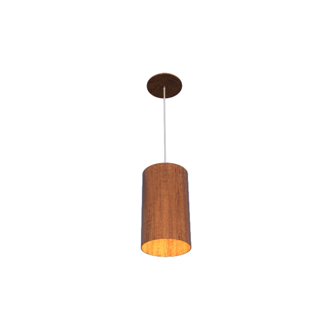 Pendente Fox Lustres Madeira Cilíndrico 1L E27 Ø150x400mm 917