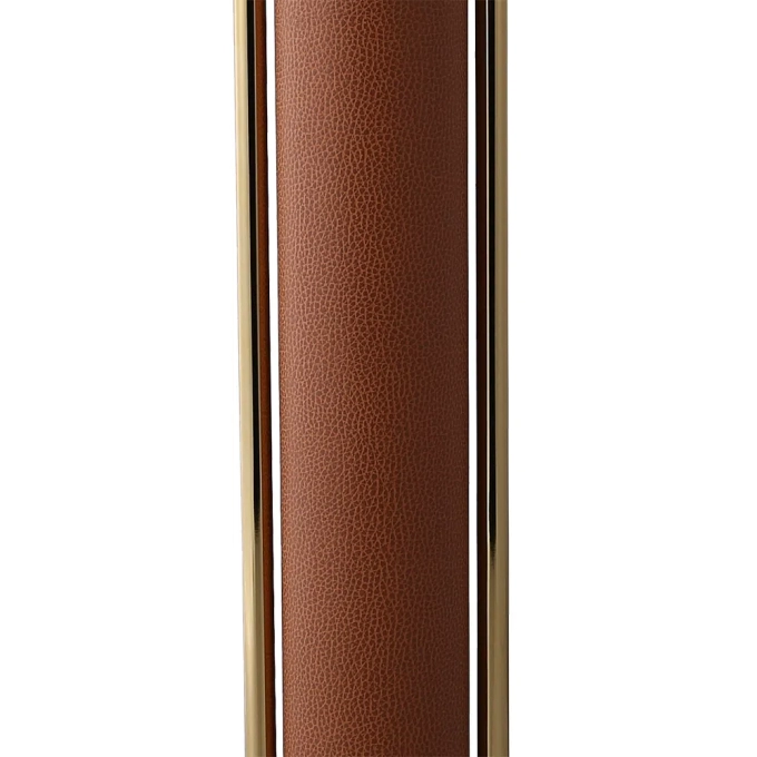 Base para Abajur Bella Veneto Dourado e Caramelo 1L E27 Ø200x605mm MI010 (Sem Cúpula)