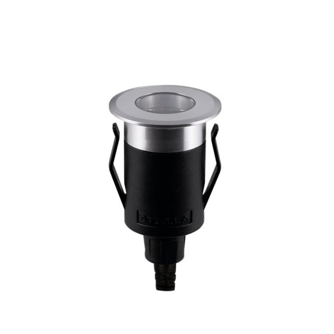Balizador Solo Stella Way UP Recuado 1 Watt 3000K 24V Grade Antiofuscante Ø41x73mm Alumínio STL22712AL/30