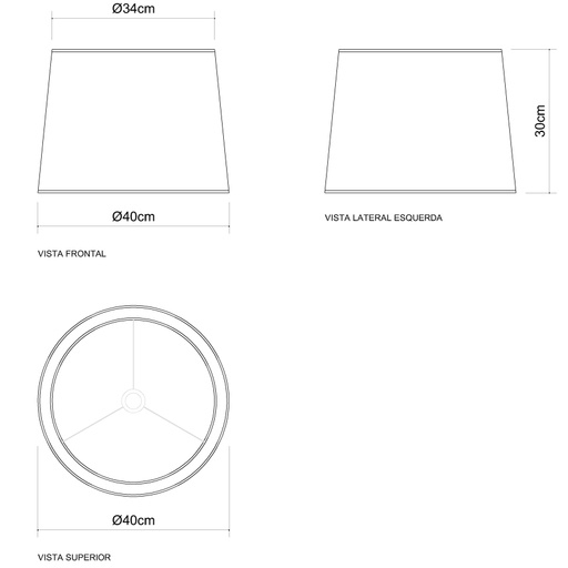 Abajur Golden Art Gaya 58 Latão e Detalhes em Madeira 850mm 1L E27 M722MD