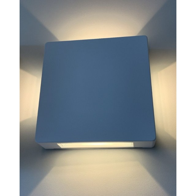 Arandela Pix Slim Quadrado Preto Facho Quadruplo Ajustável 6 watts 3000K 120x120x30mm 36506545