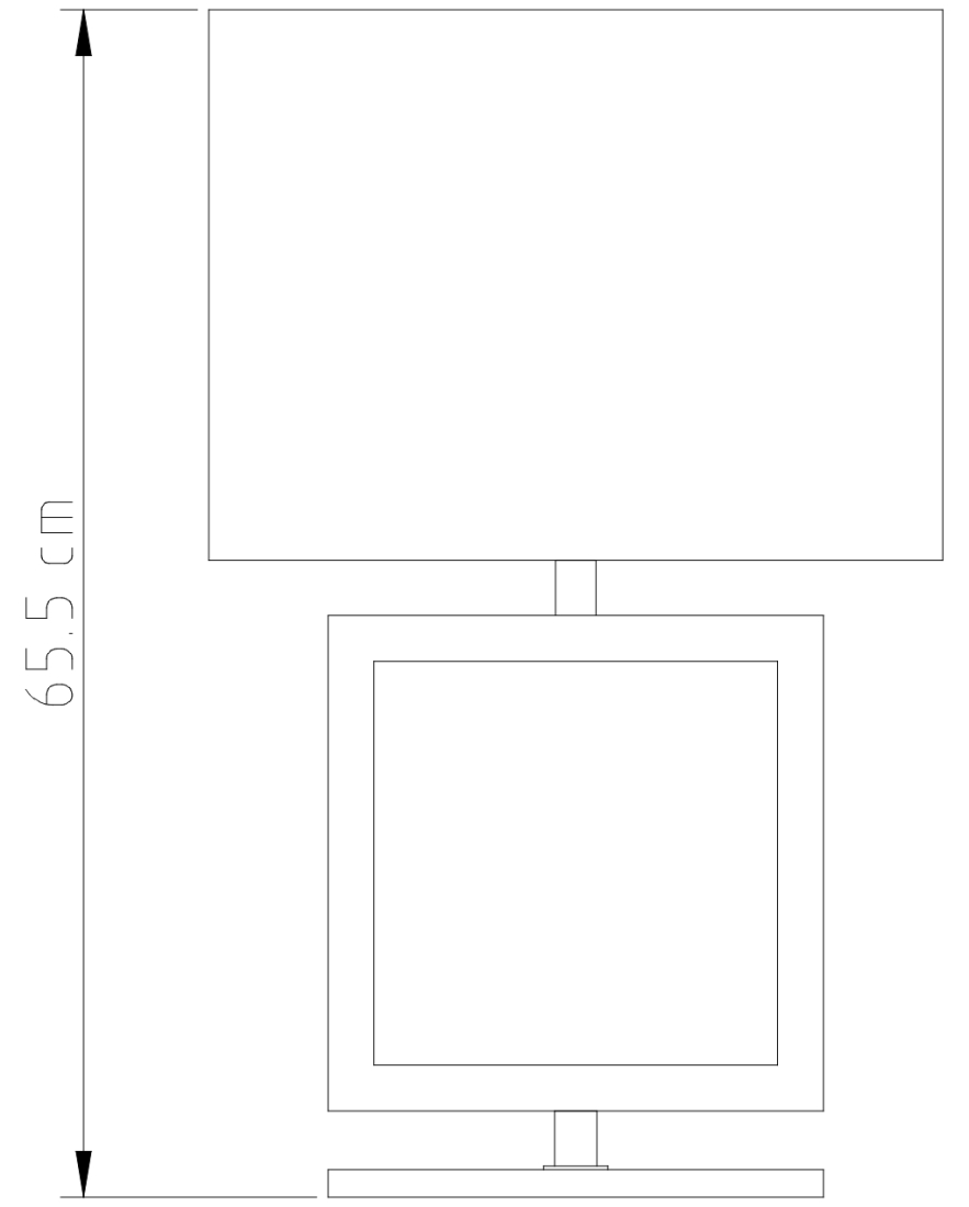 Abajur Golden Art Quadrado Latão e Madeira 660mm 1L E27 M632MA