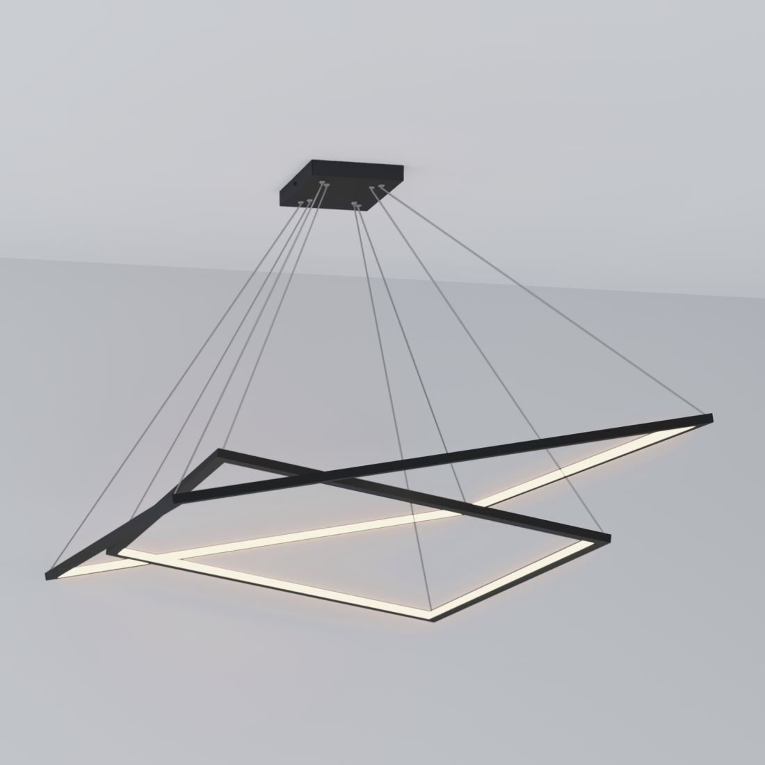 Pendente Montare Vega Led Externo 46 watts 600/400mm 33264