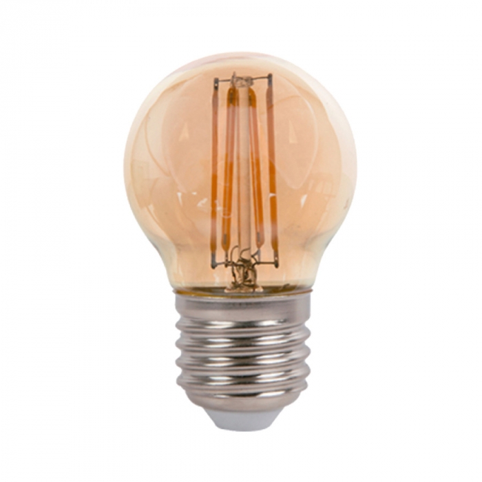 Lâmpada Pix Bolinha Vidro Âmbar 4 watts E27 2400K Bivolt 36505838