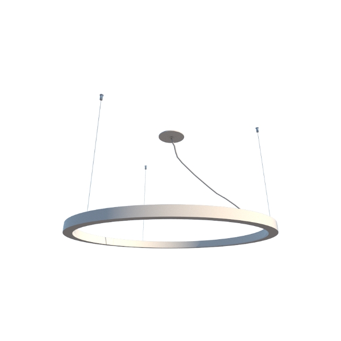 Pendente Fox Lustres Led Madeira Redondo 48 watts 3000K Ø800x40mm 862