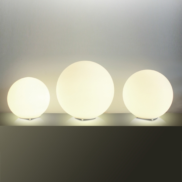 Abajur Golden Art Bola Opalina Ø250mm Base Pintada 1L E27 M755-25